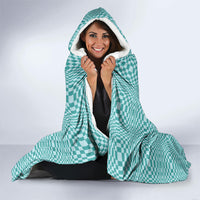 Cyan Filipino Binakol Motifs Hooded Blanket Mabuhay Philippines Festival Kusikus Pattern LT14 - Polynesian Pride