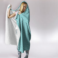 Cyan Filipino Binakol Motifs Hooded Blanket Mabuhay Philippines Festival Kusikus Pattern LT14 - Polynesian Pride