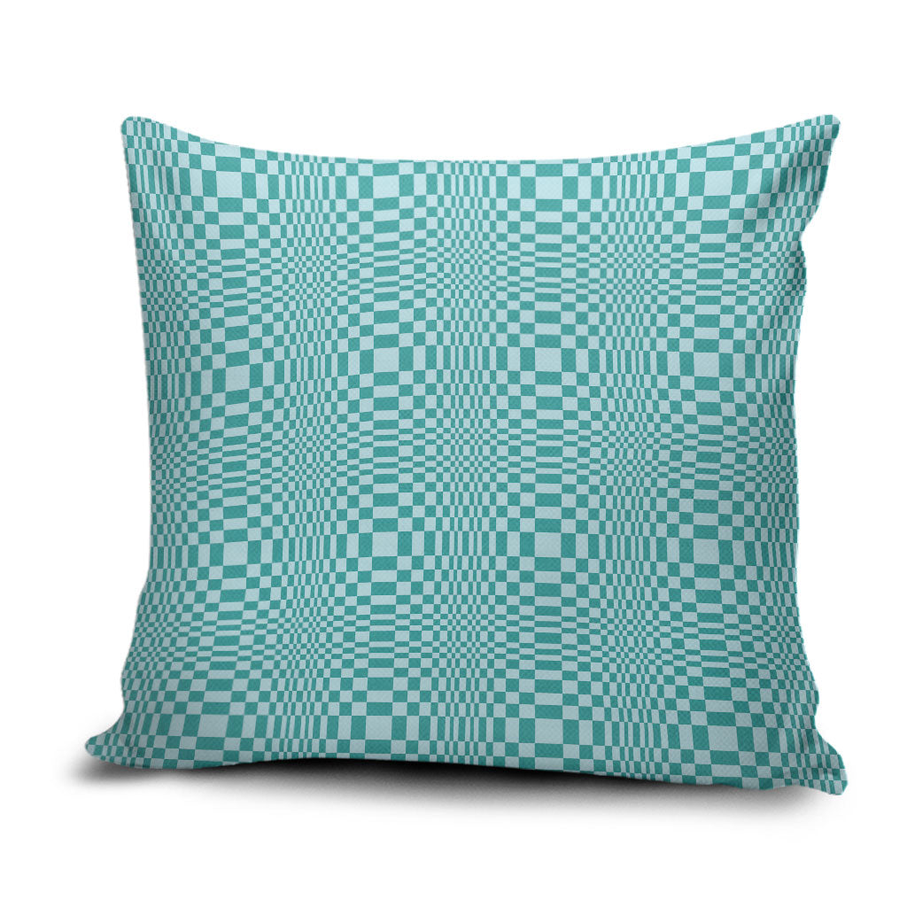 Cyan Filipino Binakol Motifs Pillow Cover Mabuhay Philippines Festival Kusikus Pattern LT14 Cyan - Polynesian Pride