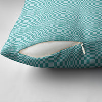 Cyan Filipino Binakol Motifs Pillow Cover Mabuhay Philippines Festival Kusikus Pattern LT14 - Polynesian Pride