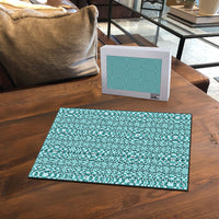 Cyan Filipino Binakol Motifs Puzzle Mabuhay Philippines Festival Kusikus Pattern LT14 - Polynesian Pride