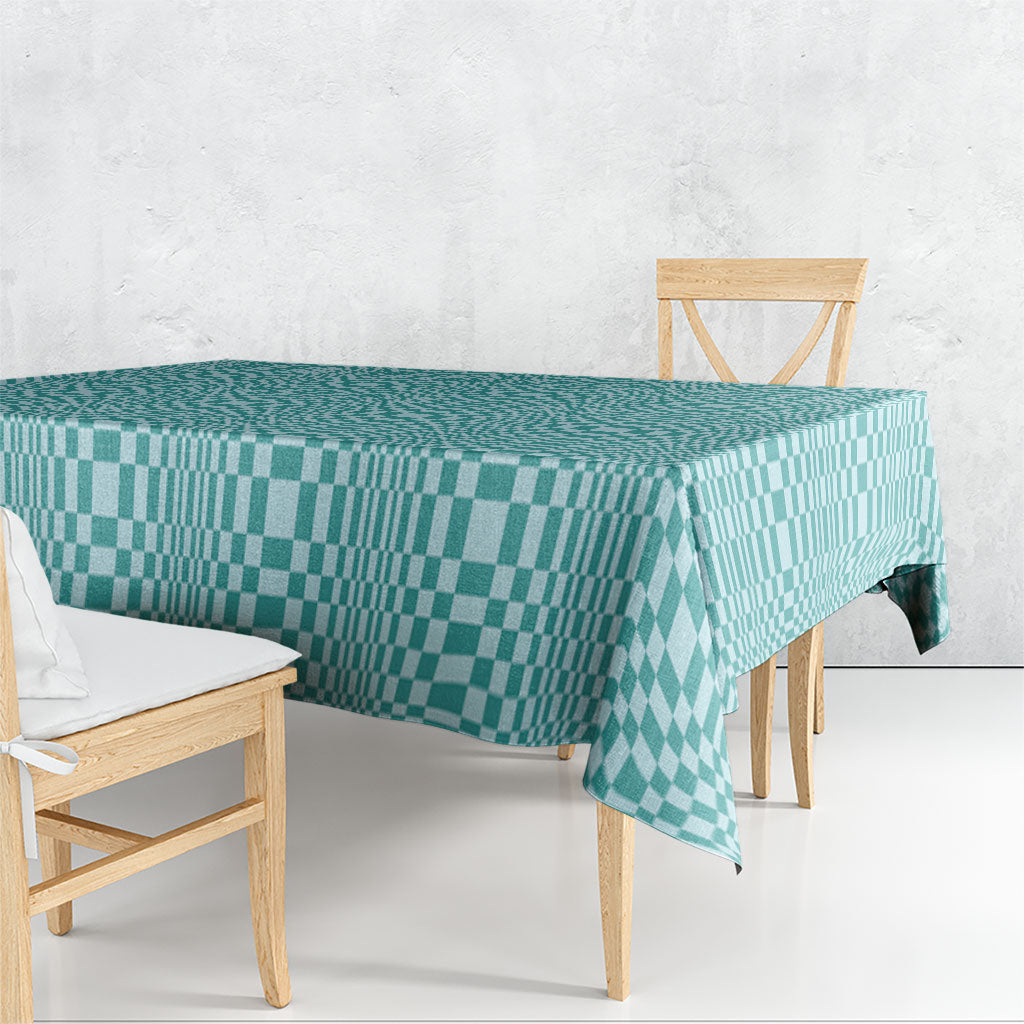 Cyan Filipino Binakol Motifs Tablecloth Mabuhay Philippines Festival Kusikus Pattern LT14 - Polynesian Pride