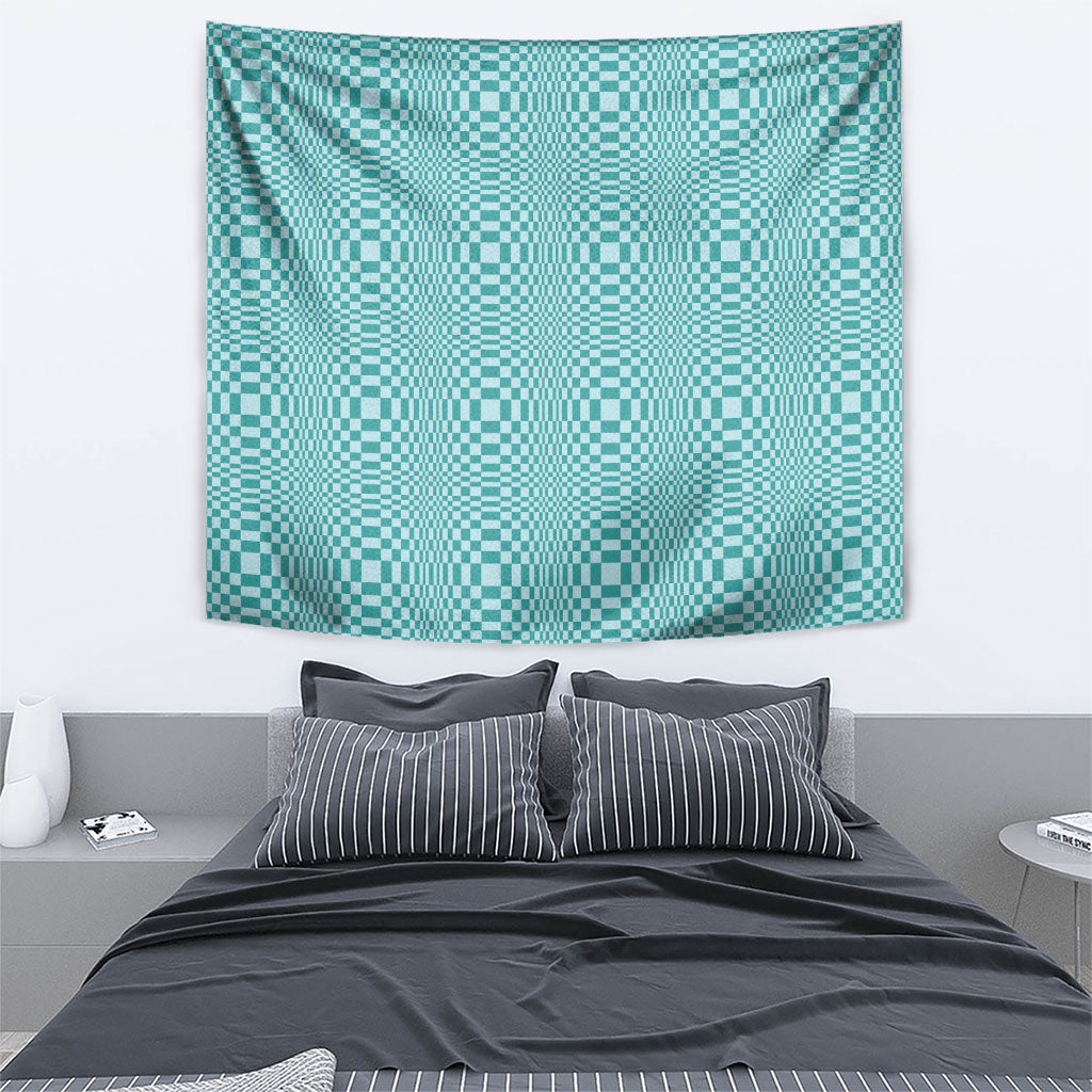 Cyan Filipino Binakol Motifs Tapestry Mabuhay Philippines Festival Kusikus Pattern LT14 - Polynesian Pride