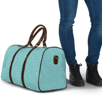 Cyan Filipino Binakol Motifs Travel Bag Mabuhay Philippines Festival Kusikus Pattern LT14 - Polynesian Pride