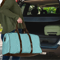 Cyan Filipino Binakol Motifs Travel Bag Mabuhay Philippines Festival Kusikus Pattern LT14 - Polynesian Pride