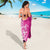 New Zealand Silver Fern Rugby Custom Sarong All Black Maori Pattern Pink - Polynesian Pride