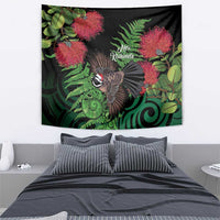 Meri Kirihimete New Zealand Tapestry Piwakawaka Koru Fern Mix Pohutukawa - Polynesian Pride