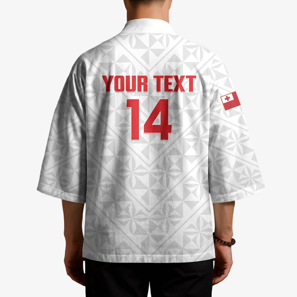 Mate Maa Tonga Rugby Custom Kimono 2026 Tongan Ngatu Pattern LT14 - Polynesian Pride