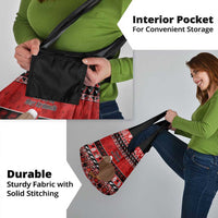 New Zealand Christmas Grocery Bag Aotearoa Kiwi Meri Kirihimete Red Version