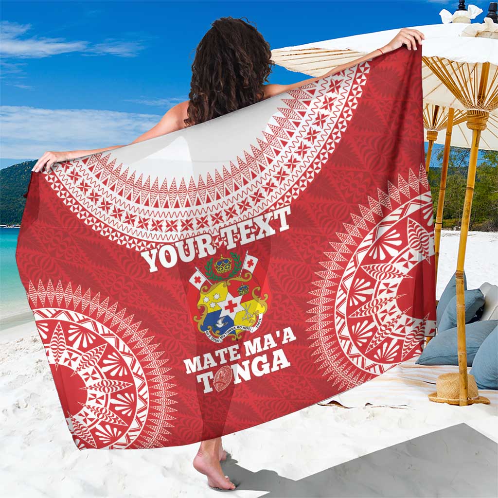 Custom Tonga Mate Maa Sarong Go Champions Tongan Ngatu - Red