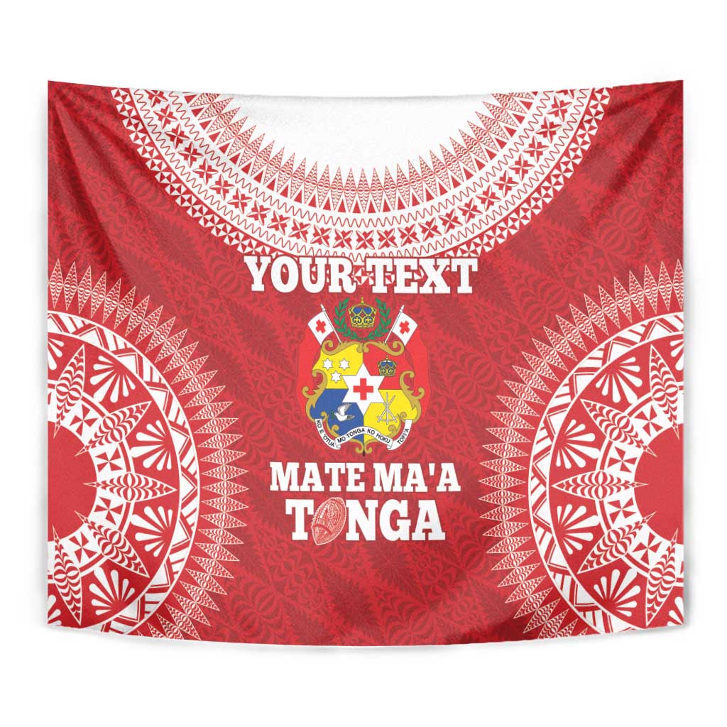 Custom Tonga Mate Maa Tapestry Go Champions Tongan Ngatu - Red LT14 - Polynesian Pride