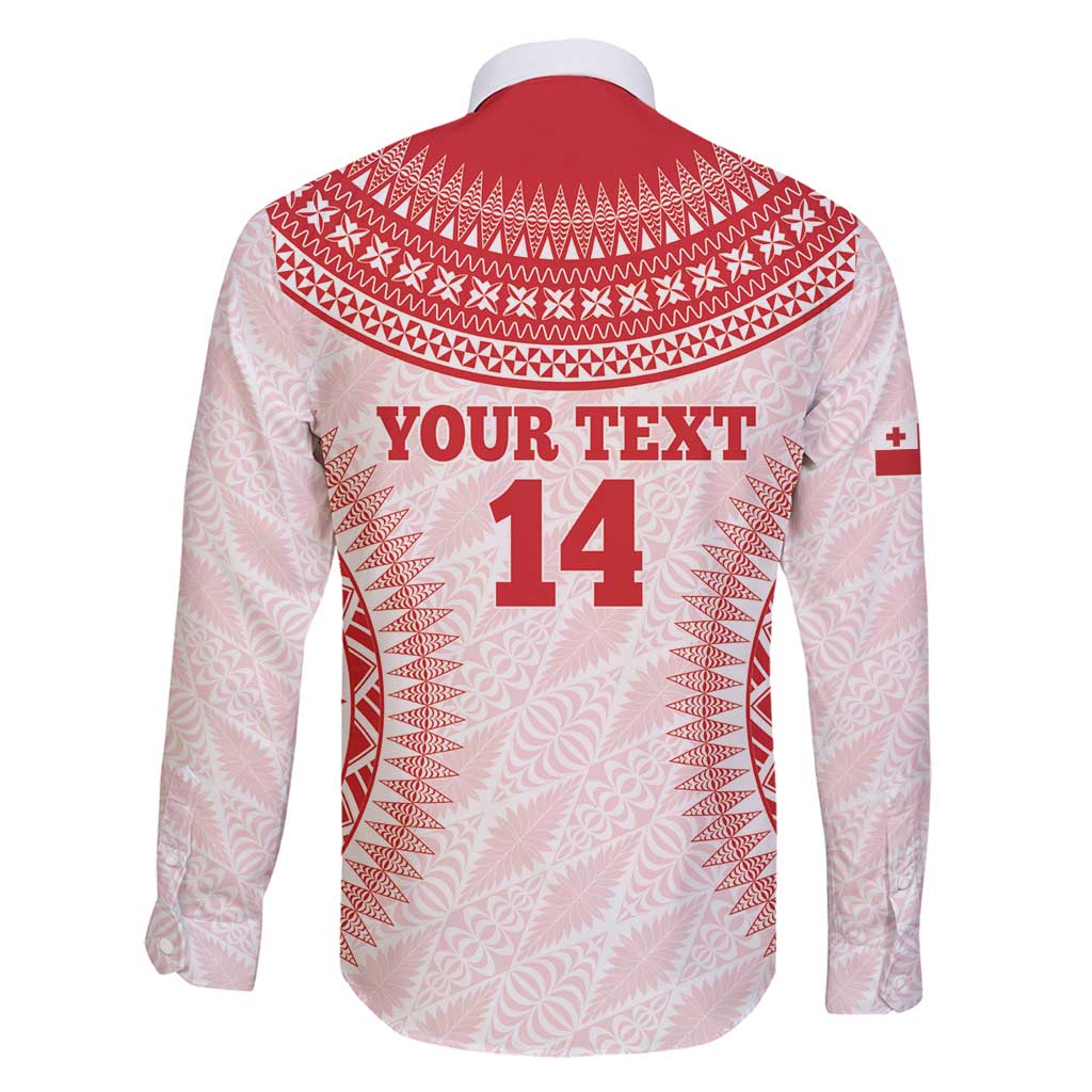 Custom Tonga Mate Maa Family Matching Long Sleeve Bodycon Dress and Hawaiian Shirt Go Champions Tongan Ngatu - White