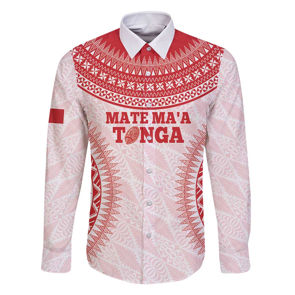 Custom Tonga Mate Maa Family Matching Off Shoulder Short Dress and Hawaiian Shirt Go Champions Tongan Ngatu - White