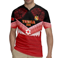 Custom Mate Maa Tonga XIII Rugby Jersey Tongan Kupesi Ngatu - Rugby Style
