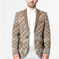 Brown Aloha Hawaii Shell Lei Blazer Palaka Hebrew Cone Honey Cowrie Elegant Curves - Polynesian Pride