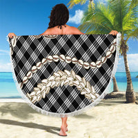 Black Aloha Hawaii Shell Lei Beach Blanket Palaka Hebrew Cone Honey Cowrie Elegant Curves - Polynesian Pride