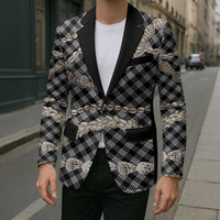 Black Aloha Hawaii Shell Lei Blazer Palaka Hebrew Cone Honey Cowrie Elegant Curves - Polynesian Pride