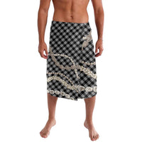 Black Aloha Hawaii Shell Lei Lavalava Palaka Hebrew Cone Honey Cowrie Elegant Curves - Polynesian Pride