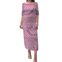 Pink Aloha Hawaii Shell Lei Puletasi Palaka Hebrew Cone Honey Cowrie Elegant Curves - Polynesian Pride