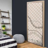 Beige Aloha Hawaii Shell Lei Door Cover Palaka Hebrew Cone Honey Cowrie Elegant Curves - Polynesian Pride