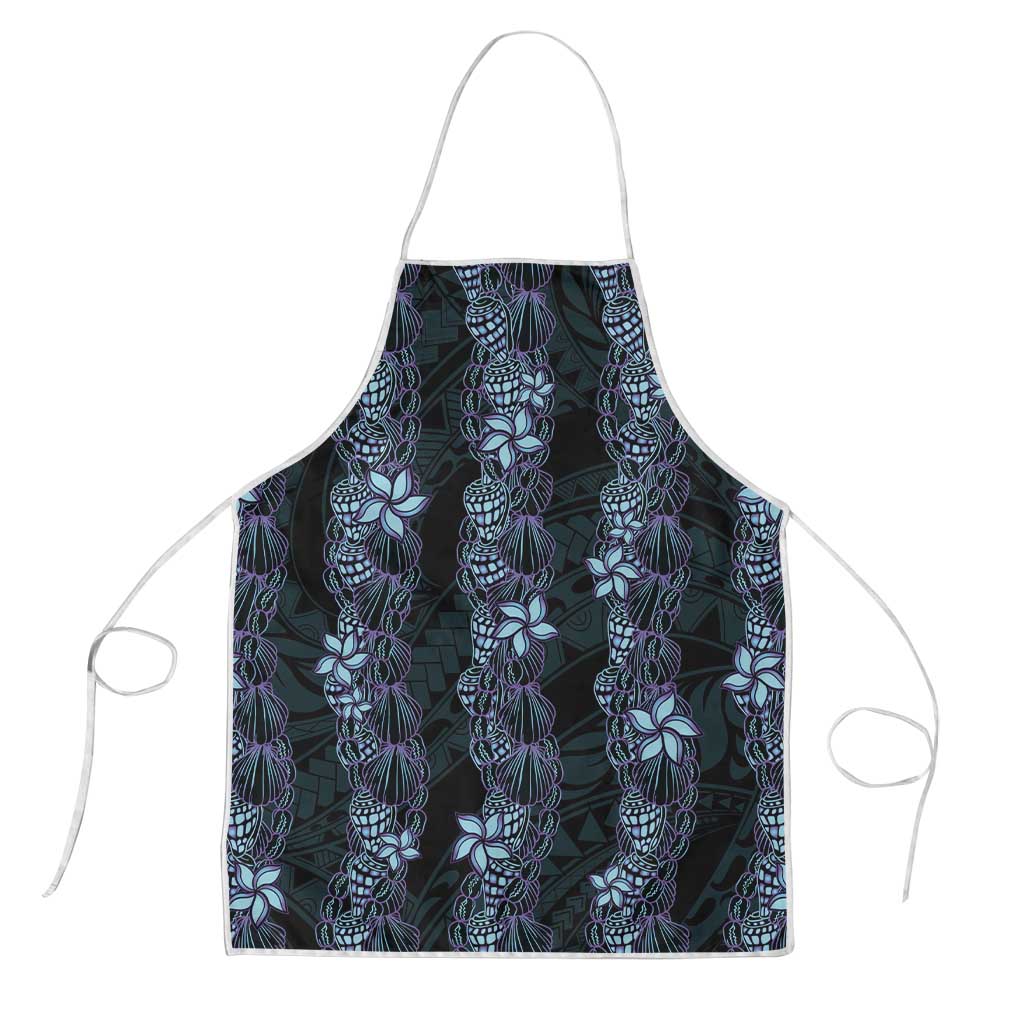 Purple Paradise Hawaii Shell Lei Apron Hawaiian Sunrise Shell Hebrew Cone Plumeria - Polynesian Pride