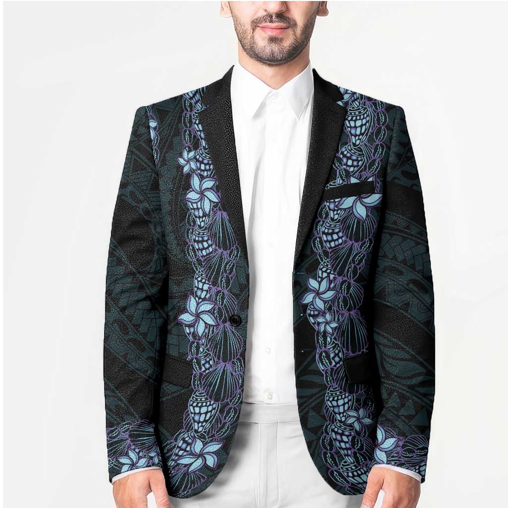 Purple Paradise Hawaii Shell Lei Blazer Hawaiian Sunrise Shell Hebrew Cone Plumeria - Polynesian Pride