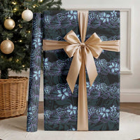 Purple Paradise Hawaii Shell Lei Wrapping Paper Hawaiian Sunrise Shell Hebrew Cone Plumeria - Polynesian Pride