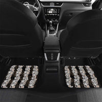 Black and Beige Hawaii Shell Lei Car Mats Hawaiian Sunrise Shell Hebrew Cone Plumeria - Polynesian Pride