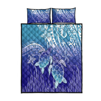 Polynesia Sea Turtle Quilt Bed Set Happy Valentine Day Polynesian - Dark Cyan LT14 Dark Cyan - Polynesian Pride