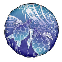 Polynesia Sea Turtle Spare Tire Cover Happy Valentine Day Polynesian - Dark Cyan LT14 - Polynesian Pride