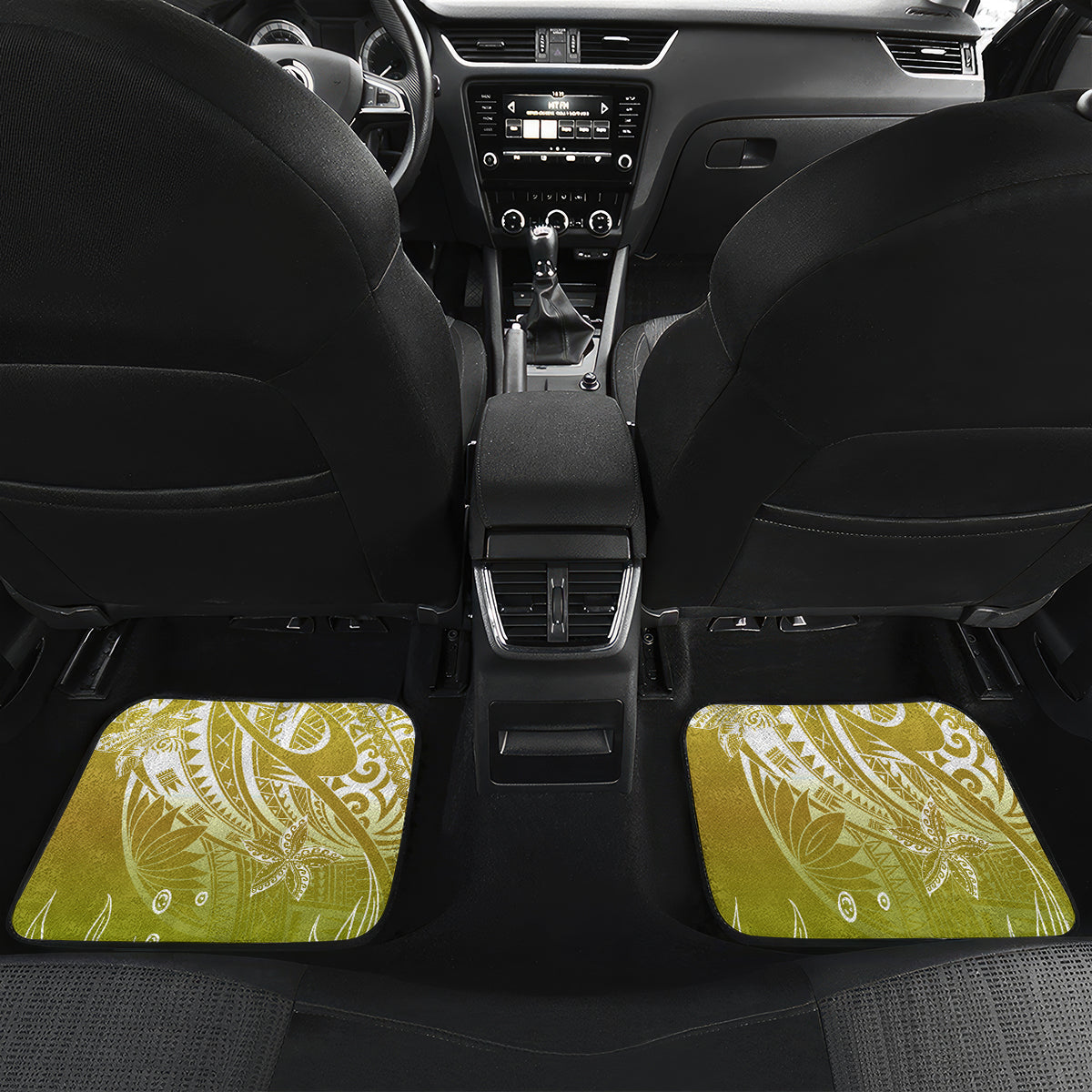 Polynesia Sea Turtle Car Mats Happy Valentine Day Polynesian - Gold LT14 - Polynesian Pride
