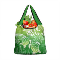 Polynesia Sea Turtle Grocery Bag Happy Valentine Day Polynesian - Green