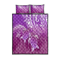 Polynesia Valentine Day Quilt Bed Set Polynesian Sea Turtle Purple Version LT14 Purple - Polynesian Pride