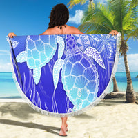 Polynesia Valentine Day Beach Blanket Polynesian Sea Turtle Turquoise Version LT14 - Polynesian Pride