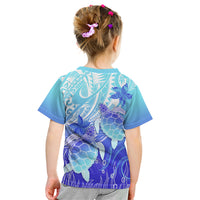Polynesia Valentine Day Kid T Shirt Polynesian Sea Turtle Turquoise Version LT14 - Polynesian Pride