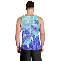 Polynesia Valentine Day Men Tank Top Polynesian Sea Turtle Turquoise Version LT14 - Polynesian Pride