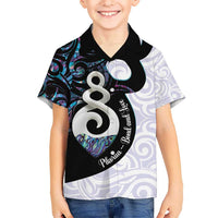 Aotearoa Pikorua Kid Hawaiian Shirt NZ Twist - Bond And Love LT14 Kid White - Polynesian Pride
