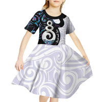 Aotearoa Pikorua Kid Short Sleeve Dress NZ Twist - Bond And Love LT14 - Polynesian Pride