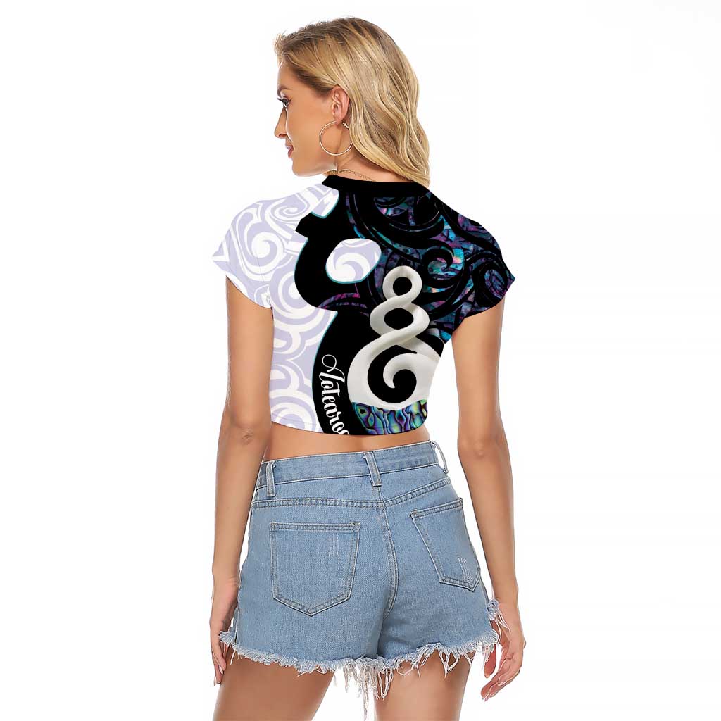 Aotearoa Pikorua Raglan Cropped T Shirt NZ Twist - Bond And Love LT14 - Polynesian Pride