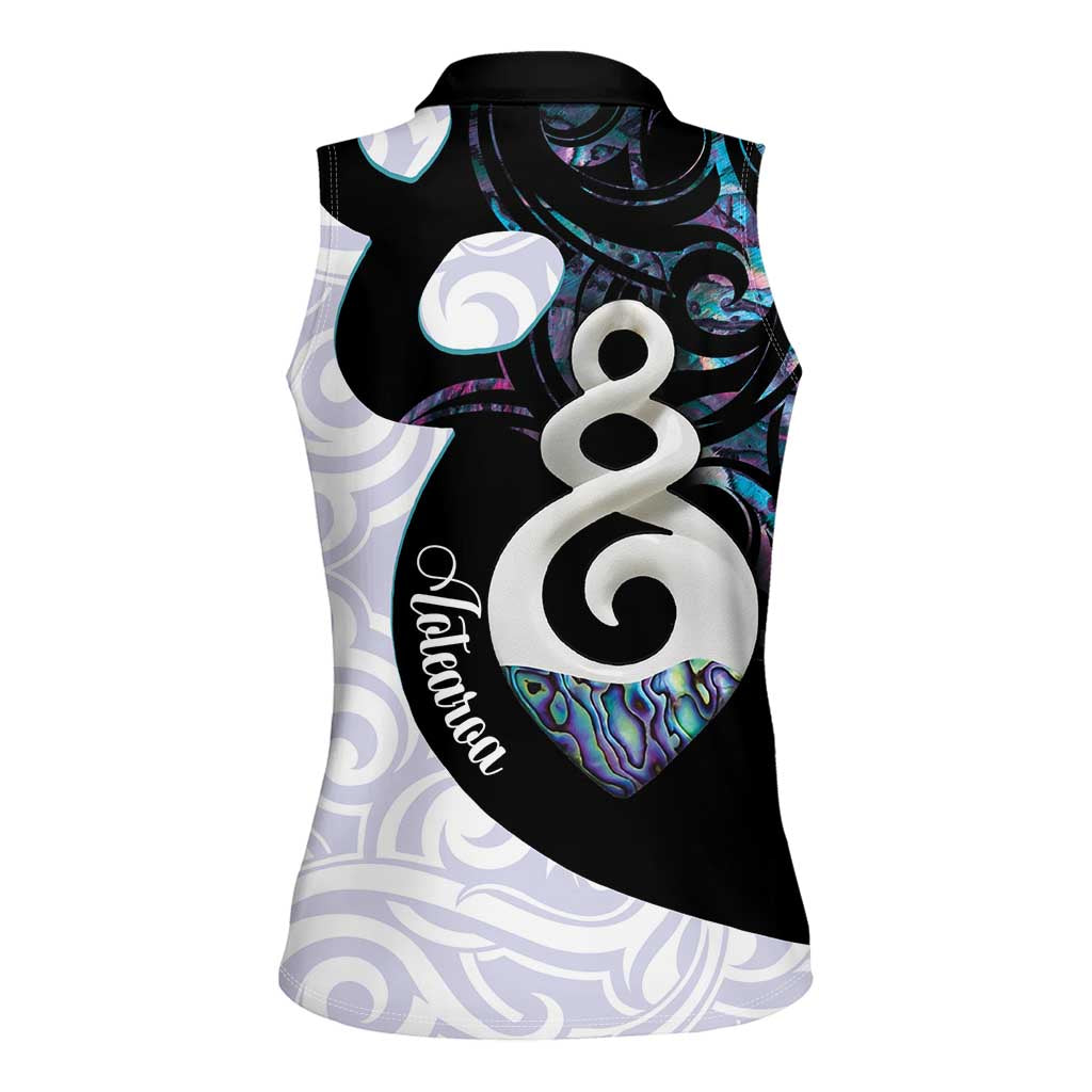 Aotearoa Pikorua Women Sleeveless Polo Shirt NZ Twist - Bond And Love LT14 - Polynesian Pride