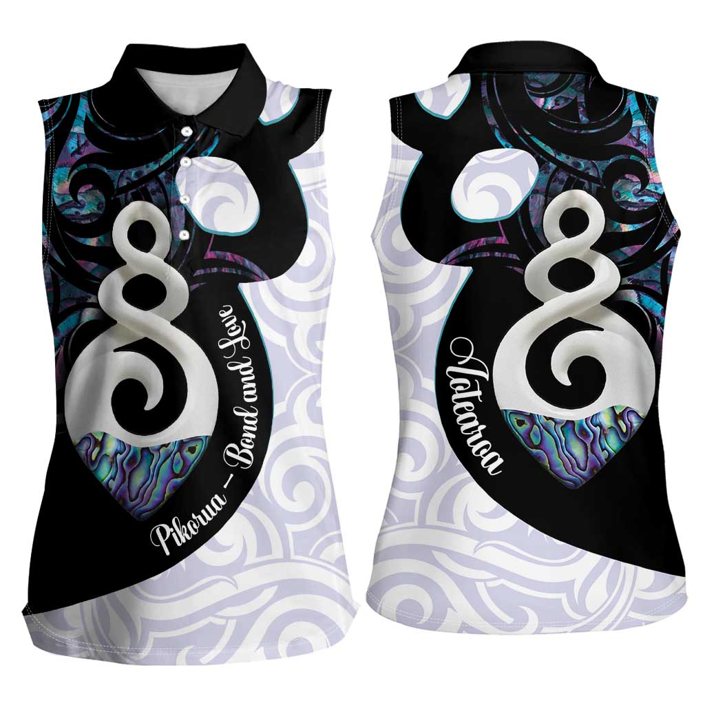 Aotearoa Pikorua Women Sleeveless Polo Shirt NZ Twist - Bond And Love LT14 - Polynesian Pride