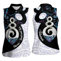 Aotearoa Pikorua Women Sleeveless Polo Shirt NZ Twist - Bond And Love LT14 - Polynesian Pride