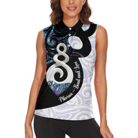 Aotearoa Pikorua Women Sleeveless Polo Shirt NZ Twist - Bond And Love LT14 - Polynesian Pride