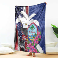 United States Guam Blanket USA Eagle Guahan Seal Bougainvillea LT14 - Polynesian Pride