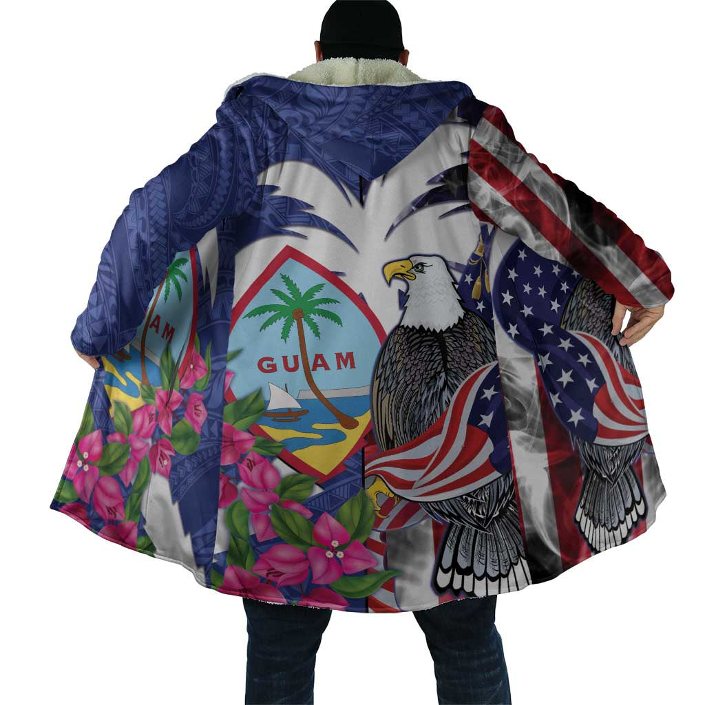United States Guam Cloak USA Eagle Guahan Seal Bougainvillea LT14 - Polynesian Pride