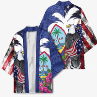 United States Guam Kimono USA Eagle Guahan Seal Bougainvillea - Polynesian Pride