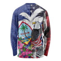 United States Guam Long Sleeve Shirt USA Eagle Guahan Seal Bougainvillea LT14 - Polynesian Pride