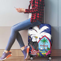 United States Guam Luggage Cover USA Eagle Guahan Seal Bougainvillea LT14 - Polynesian Pride