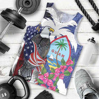 United States Guam Men Tank Top USA Eagle Guahan Seal Bougainvillea LT14 - Polynesian Pride