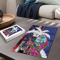 United States Guam Puzzle USA Eagle Guahan Seal Bougainvillea LT14 - Polynesian Pride